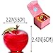 Waltz&F Crystal Apple Paperweight Craft Decoration (red)