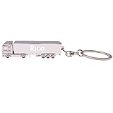 camion pegaso rico precio Design unique Porte-clés de camion avec nom - Argent - Rico, silverl