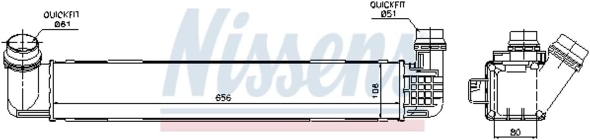 Nissens 96546 Intercooler, charger