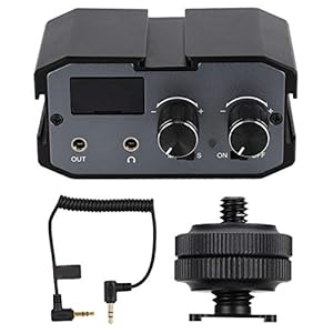 COM-ICA CVM-AX1 Stereo Audio Mixer Adapter Microfoon Dual Kanalen 3.5MM Jack voor Camera’s
