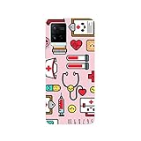 Hülle P20 Lite Case Huawei P20 Lite Ich Liebe Medicina Spritzenpflaster für Krankenakten/Cover TPU an den Seiten/gehärtetes Glas zurück/Anti-Rutsch Anti-Rutsch Anti-Scratch Schock-resistente