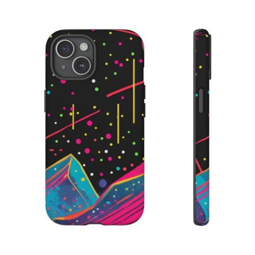 Coque iPhone 15 cosmique néon pour sublimer votre quotidien
