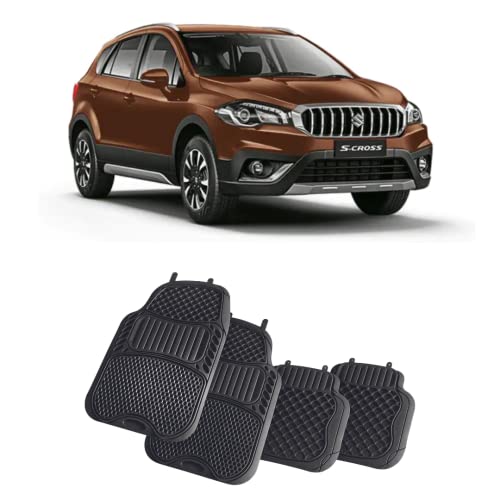 Image of Suzec Anti Skid Curly Car Foot Mats 18mm (Beige Brown) for Maruti Suzuki S-Cross