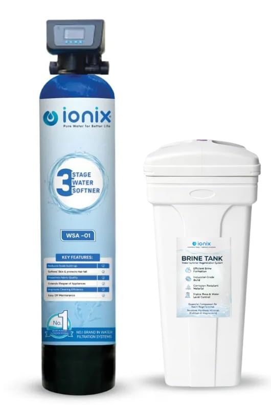Image of Ionix Ion Exchange Technology Based Automatic Water Softner, India's First 3 Stage Water Softner With High Capacity Calcium Holding Resin | Free Installation In Delhi Ncr