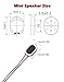 ALMOCN 6PCS 1W 8 Ohm DIY Magnetic Speaker Full-Range Cavity Mini Speaker Replacement Loudspeaker with 2 Pin Interface for Small DIY Electronic Projects