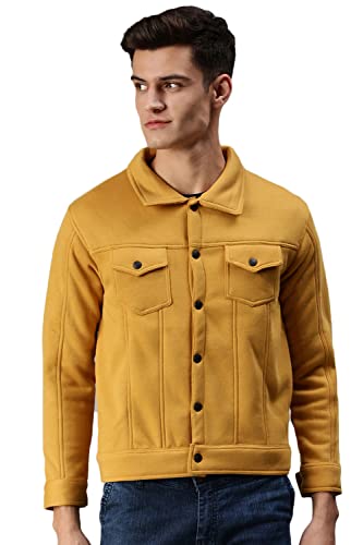 Image of SHOWOFFFF Men Solid Pullover Sweatshirt | High Neck Full Sleeves Cotton Sweatshirt's for Mens | Slim Fit Regular Length Sweatshirts for Men's