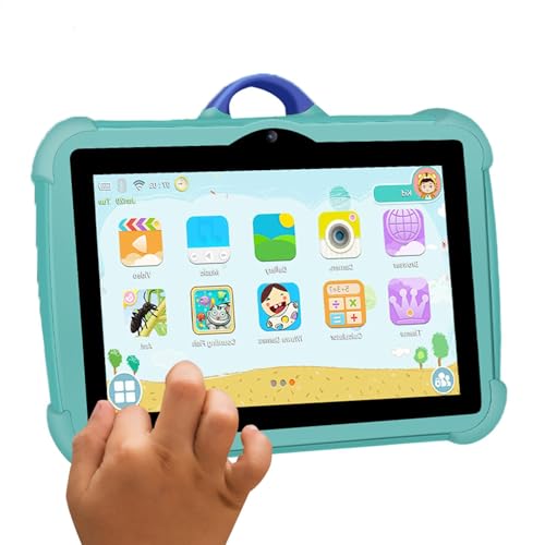 Tablet resistente a caídas de alta resolución para niños de 17,8 cm (7 pulgadas), tableta ligera de alta resolución, tableta multifuncional para ver películas y fotografiar