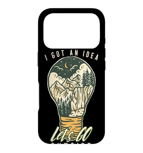 I Got An Idea Let's Go Outside Vintage Hiking Outdoors Lover �X�}�z�P�[�X iPhone 17 Pro �p