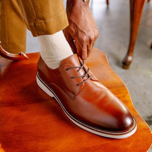 Image of Gunnar and Troy Sentinel Mens Oxford Dress Shoes, Multi-Colors & Sizes | Men's Wingtip Oxford Dress Shoes, Soft Leather Classic Lace-Up Modern Shoes