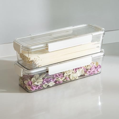 収納ボックス 食品保存容器 大容量 積み重ね可能 透明で見やすい ッチン収納 密封保存瓶 蓋付き プラスチック 貯蔵容器 お箸など収納 家庭用品 便利な収納 冷蔵庫収納容器 多様なサイズ キッチン 引き出し 密閉 防湿 (1.5L31.5*11.5*7.7