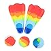 POPETPOP 1 Pair Diving Training Feet for Gear Pool Snorkeling Flippers Fins Practice Youth Dive Swimmers Swimming Diving Fins Flippers Swim Diving Flipper Colorful