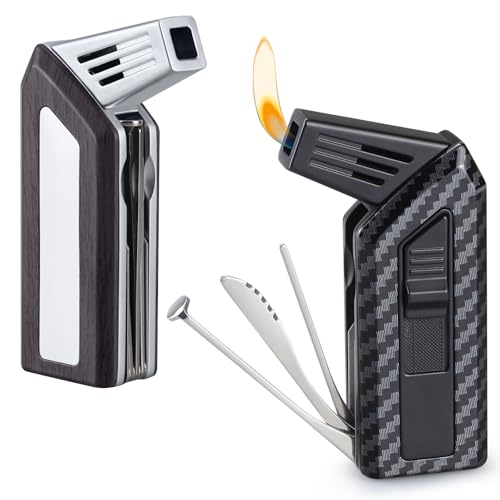 Encendedor Soft Flame Combo Negro y Plata