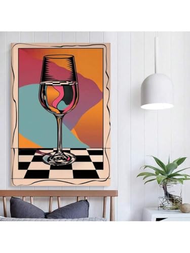 Affiche esthétique rétro et impression éclectique en toile