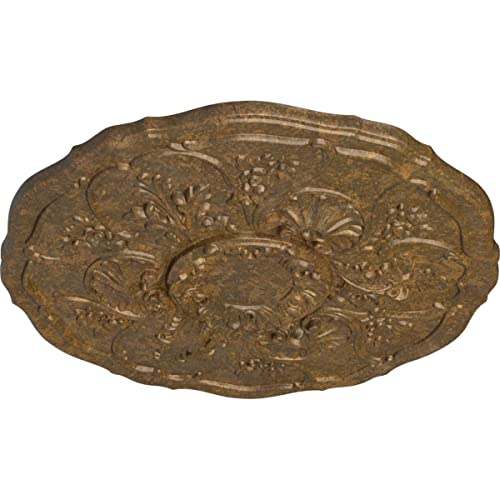 Image of Ekena Millwork CM22CNRZS Cornelia Ceiling Medallion, Rubbed Bronze