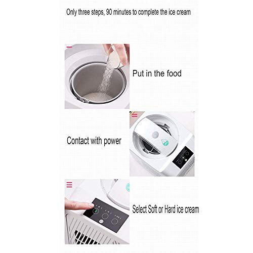 Home Eismaschine Maschine 1L, vollautomatische Mini-Frucht Softeis EIS DIY Küche Einfach One Push Ideal – Bild 5