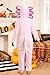 IIMMER Halloween Toddler Unisex Child Pink Axolotl Jumpsuit Cute Animal Hoodie Onesie 4 Years