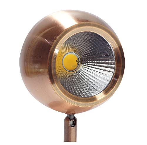 Image of Mufasa 6 Watts Ball Spot 6Inch Rose Gold Finish LED Spotlight Focus Light Bedroom Reading Display Wall Light Wall Mirror Picture Light (Yellow)