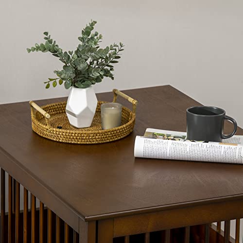 PawHut Hundekäfig, Haustierkäfig, Hundehütte für mittelgroße Hunde, Hundebox Indoor, Tierkäfig mit abschließbarer Tür, Braun, 80,5 x 59,5 x 67,5 cm