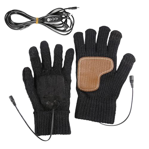 Gants chauffants USB d'hiver avec moufles thermiques de cyclisme et conduite