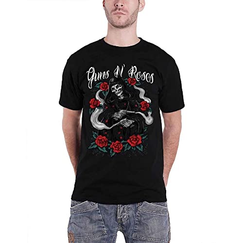 Guns N Roses T-Shirt Ă Manches Courtes Faucheuse pour Homme - Noir - Large