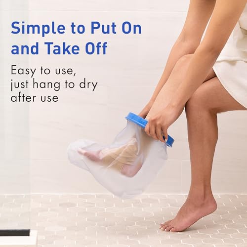 TKWC INC Water Proof Leg Cast Cover for Shower - Watertight Foot Protector (Foot & Ankle) - Thumbnail 4