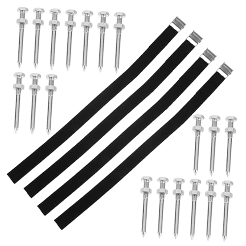 Alipis Aerating Shoes for Grass Lawn Aerator Sandals Straps 30pcs Spike Shoes for Garden Lightweight Portable