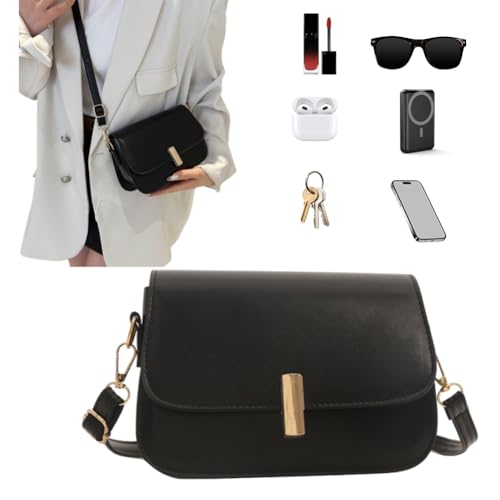 PU Leather Saddle Small Square Bag with Adjustable Shoulder Strap Crossbody Purse Fashion Handbag for Women Daily Use and Spe2