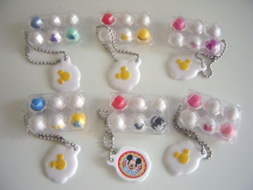 Amazon ディズニー キャラクター エッグパック マスコット 全6種 卵全6種 1 ミッキーマウス 2 ミニーマウス 3 ドナ カプセル玩具 おもちゃ