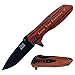 Personalized Knives for Men - Engraved Pocket Knife - Groomsmen Knive Se - Brown wood Knife - Christmas Gift Ideas 159BW