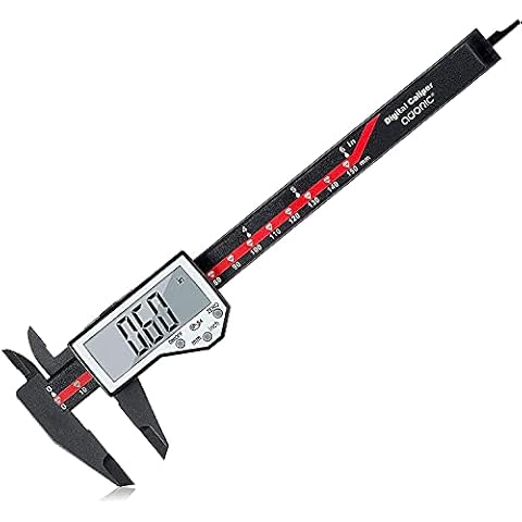Digital Caliper, ADORIC 0-6" Electronic Caliper Auto - Off Feature with Large LCD Screen Vernier Caliper Cover