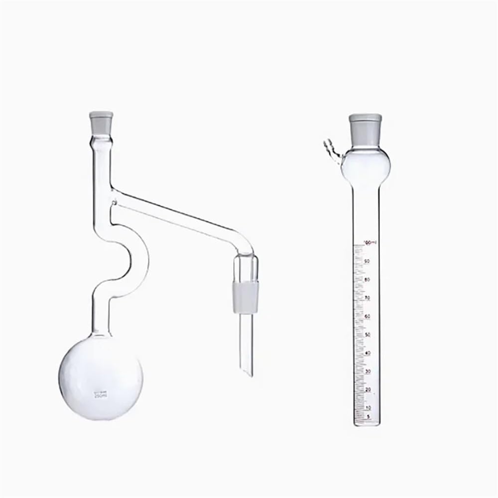 Attrezzature e forniture di laboratorio Pallone di distillazione a pressione in materiale al quarzo da 250 ml, dispositivo misurazione dell'intervallo in vetro
