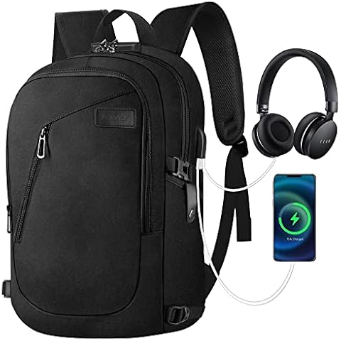 Dobaly Anti-Theft Laptop Backpack with USB Port Cover