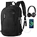 Produktbild Rucksack Herren, 15,6 Zoll Laptop Rucksack Schulrucksack mit USB Ladeanschluss & Anti-Diebstahl Schloss, Wasserdicht Rucksack Daypacks für Arbeit Reisen Business Uni, Schwarz