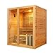 Infrared Sauna, Cabin Sauna 2-3 Person Indoor with Low EMF Heating Panels Smart Control System and Wood Frame Design