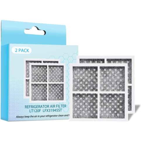 LFX31945ST Refrigerator Air Filter for LG LT120F Kenmore Elite Replace LT120F LFX31925ST LFX31925SW LFX31925SB LFX25991ST LFX31945ST LFX329345ST LFX33975ST LFX29927ST ADQ73214404 (Pack of 5)