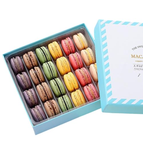Noble Createaprototype 24Pcs Cake Premium French Macarons Cookies Gift Baskets cover