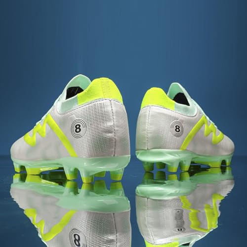 Image of Unisex FG Cleats Training Athletic Non-Slip Long Studs High-Top Football Soccer Shoes for Youth