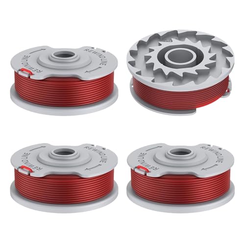 JAMSSOW 4 Stück Ersatzspule Rasentrimmer Spule Kompatibel Mit Gardena 5306-20,Trimmer Fadenspule für Gardena Turbotrimmer SmallCut 300,Gardena Turbotrimmer Art 8844 & Art 8845(4 Spule)