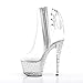 Pleaser Women's STARDANCE-1018C-7 Ankle Boot, Clear/Clear, 7 M US