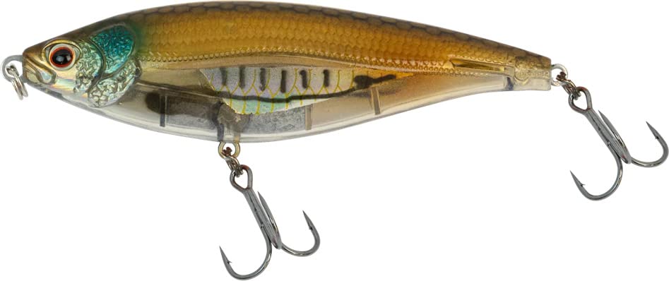 Nomad Design Madscad 65 Slow Sinking SW Twitchbait - Ideal for Snook, Striped Bass - BKK 1X Trebles #8 Hooks, 2 1/2 Inch - 1/3 oz