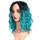 Short Wavy Wig 14inches Bob Wigs Natural Hair Wigs Upgrade Synthetic Hair Cosplay Wig for Women Heat Resistant Fiber