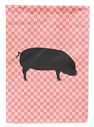 Drapeau de maison Cochon Rose Devon Noir grand format toile multicolore