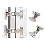 KAFENDA 2 x 270 Degree Cabinet Hinges Corner Cabinet Large Angle Hinges Cabinet Hinges Soft Close Cabinet Hinges for Cabinet Organizer Folding Door Corner Hinges (Full Cover 3/4)