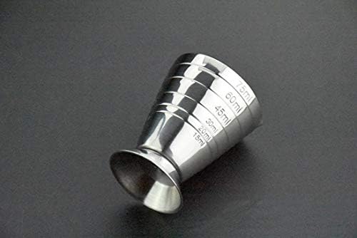 TJXXTJC Stainless Steel 75 ml Jigger Bar Craft Dual Spirit Measure Cup Peg Measuring Cup for Bar Party Wine Cocktail Drink Shaker
