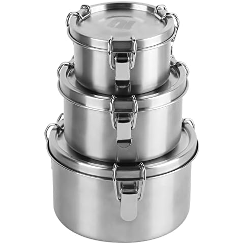 nicelock Stainless Steel Food Storage Containers Set Cover