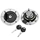 Motorrad Tankdeckel, Kraftstofftankdeckel Tankverschluss mit 2 Schlüsseln für GSX-R600 GSX-R750 GSX-R1000 Hayabusa GSXR1300 TL1000R Katana SV650S GSX600F Bandit GSF1200 GS600F GS500 RGV 250