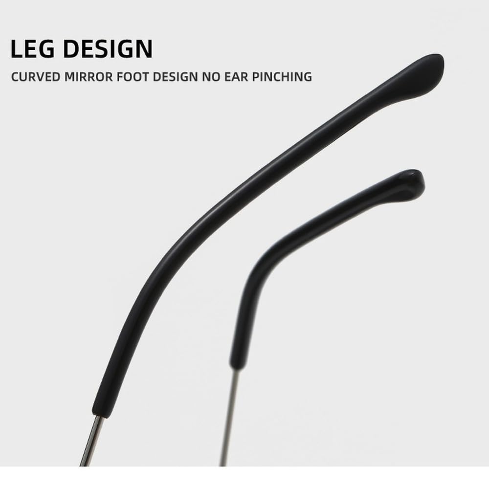 Gafas de sol sin montura para conducir de noche, gafas de sol de moda para hombres y mujeres, gafas de sol fotocromáticas para conducir para hombres y mujeres, UV400