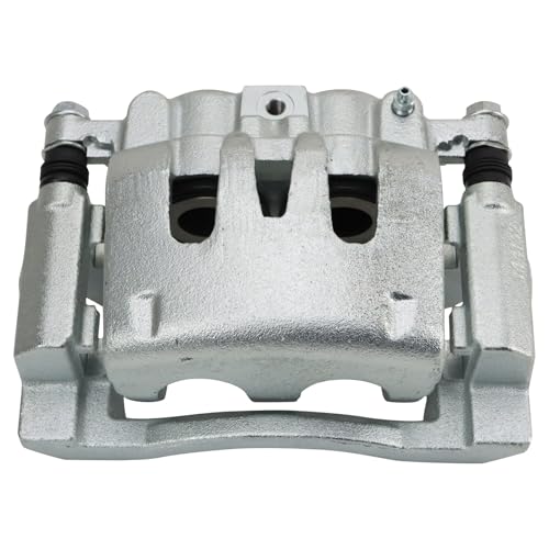 Image of TRQ Rear Right Brake Caliper w /Bracket Passenger Side | For 2006-2012 Ford F-250 Super Duty F-350 Super Duty