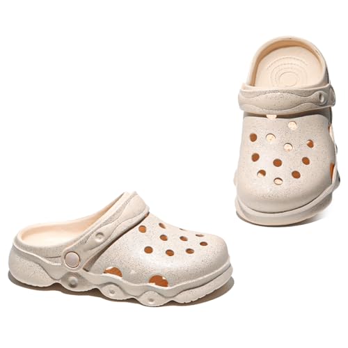 Image of Girls' Clogs for Toddlers & Kids Lightweight Garden Shoes Breathable Slip-on Slides Sandals Slippers Children's Beach Water Shoes