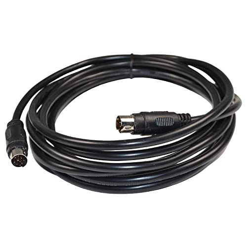 Hqrp 9-Pin To 9-Pin (M/M) Audio Input Cable & Long 6Ft Ac Power Cord Compatible With Bose 302580-1001 Replacement Lifestyle 135 235 48 T10 V20 ; Cinemate 130 ; Soundtouch 130 #TOP1